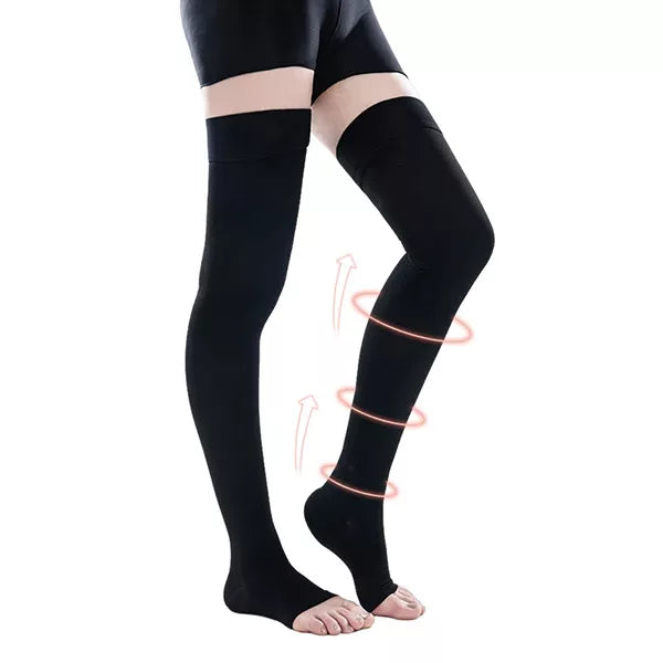 Calze A Compressione Senza Dita Calze Alte Fino Alla Coscia